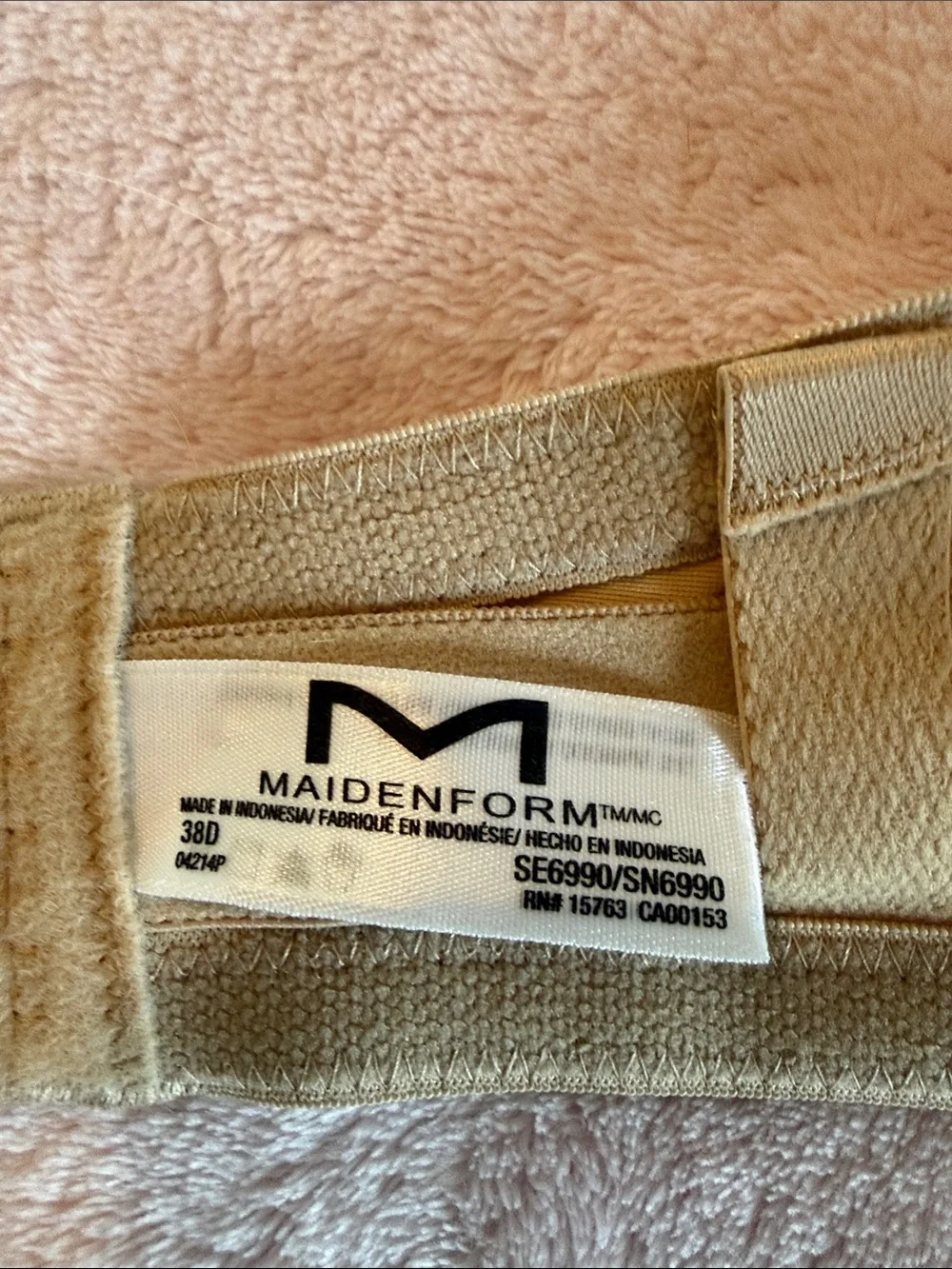 Maidenform Strapless Molded Bra - Light Beige 38D